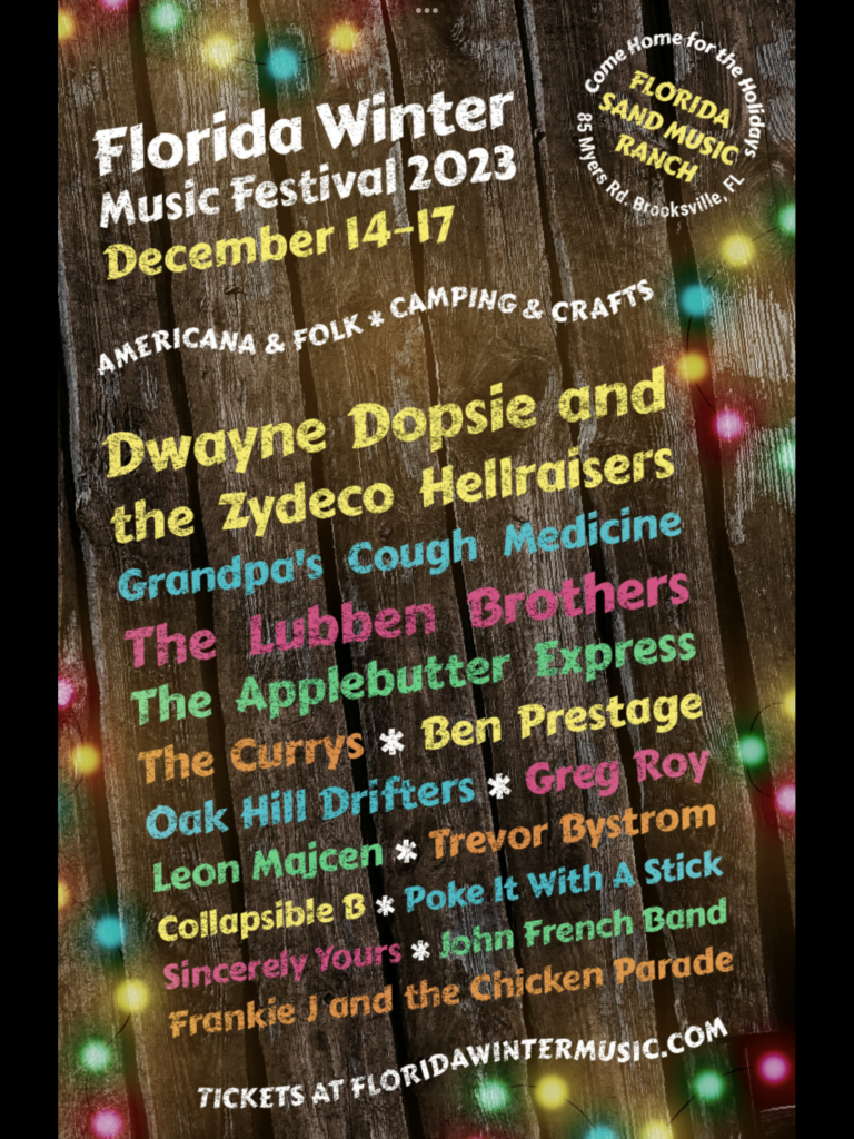 Florida Winter Music Festival – Florida Sand Music Ranch